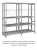 Стеллаж для одежды ТСУ 2/4 (2500х1060х600) УП